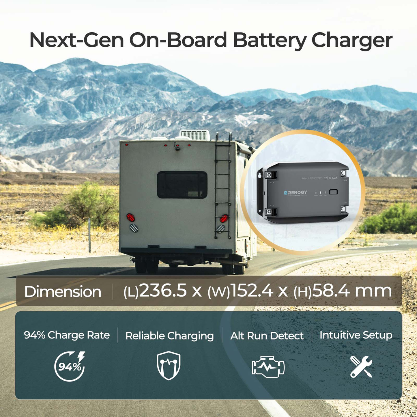 RENOGY CORE 12V 40A DC-DC On-Board Battery Charger